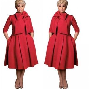 Brand New Red Big Bow Dress